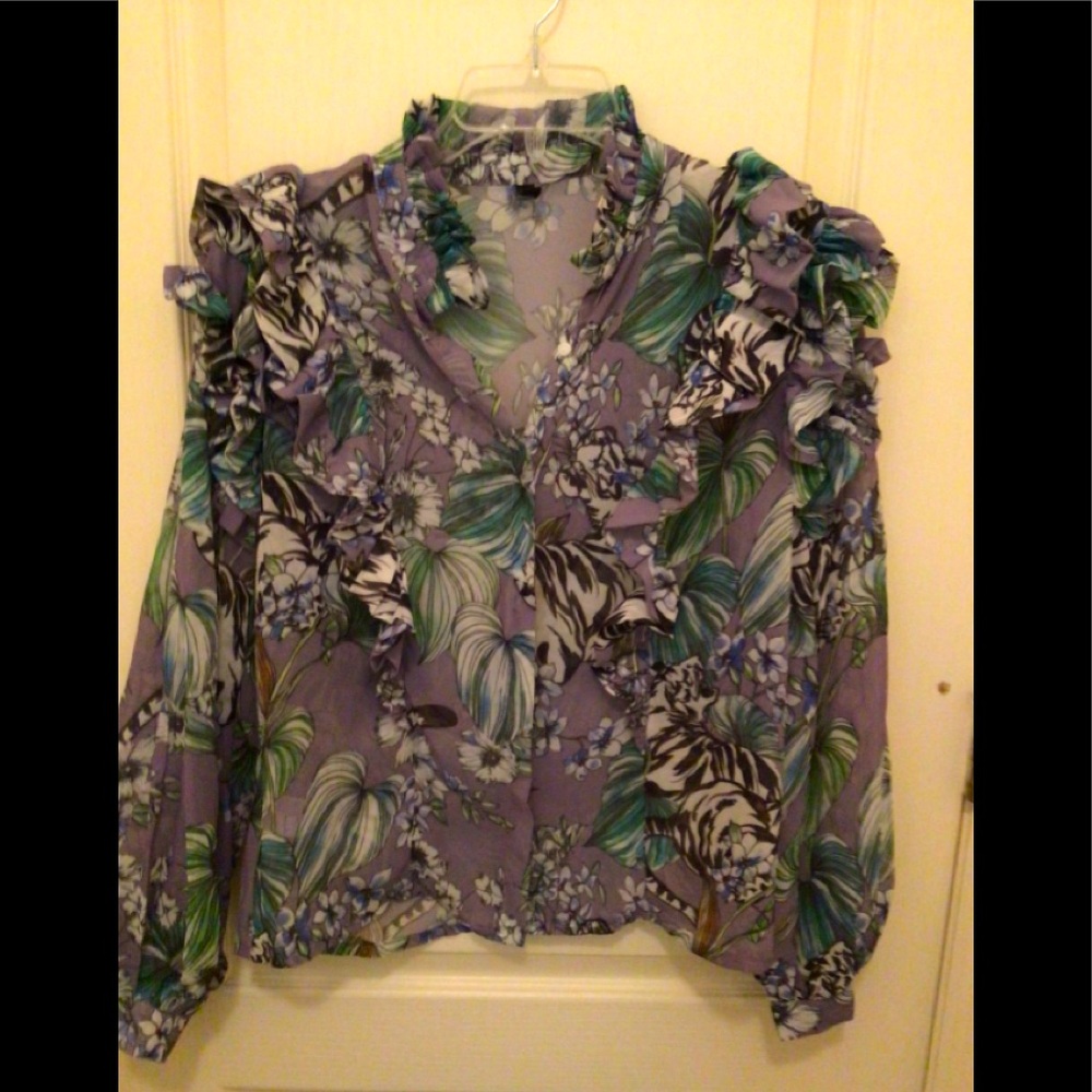 Chiffon like Ruffle blouse